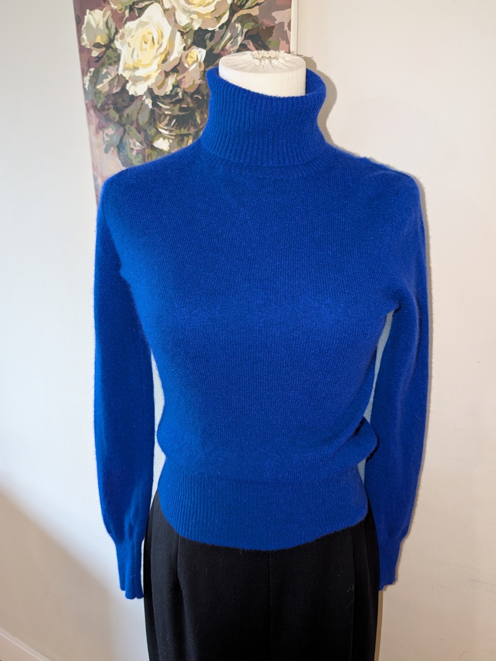 Peck & Peck Royal Blue Turtleneck Sweater